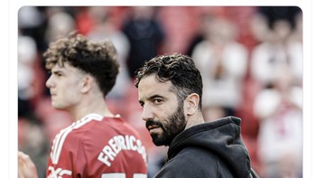 Selamat Ruben Amorim, memyelamatkan MU dari degradasi. Foto: X.com