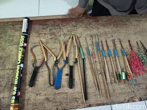 Korban Bentrokan di Manggala Makassar Kini Jadi 3 Orang, 31 Anak Panah Disita