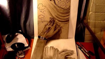 Kemampuan melukis 3D yang dimilikinya berasal dari sebuah kebetulan. Foto: Instagram/fredosis.art