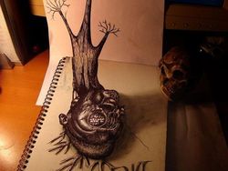 Terpukau Lukisan 3 Dimensi Cuma Pakai Pensil, Keren Tapi Menyeramkan