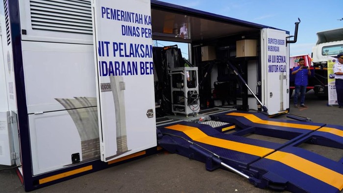 Alat uji emisi portabel di Bogor