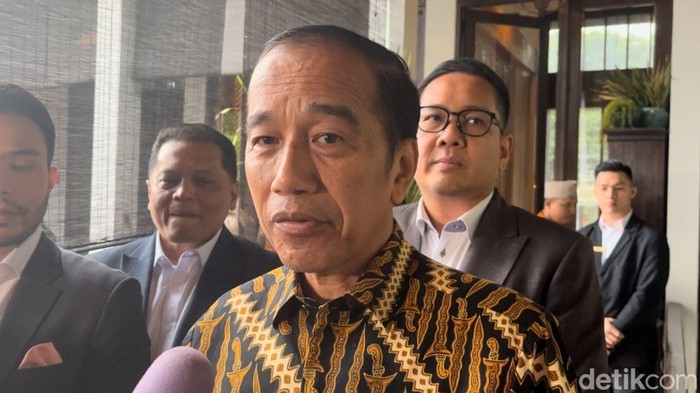 Jokowi di sebuah restoran di kawasan Menteng, Jakarta Pusat.