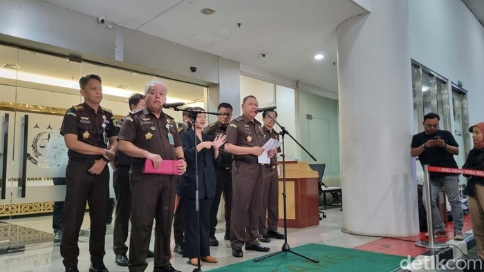 Jumpa pers Kejagung kasus vonis lepas ekspor minyak goreng
