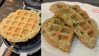 Ada juga kreasi tempe viral yang dijadikan sebagai waffle. Kreasi waffle tempe ini bercita rasa gurih dengan tambahan bahan, seperti teri nasi basah, telur puyuh, daun bawang, bubuk bawang putih, dan lainnya. Foto: site news