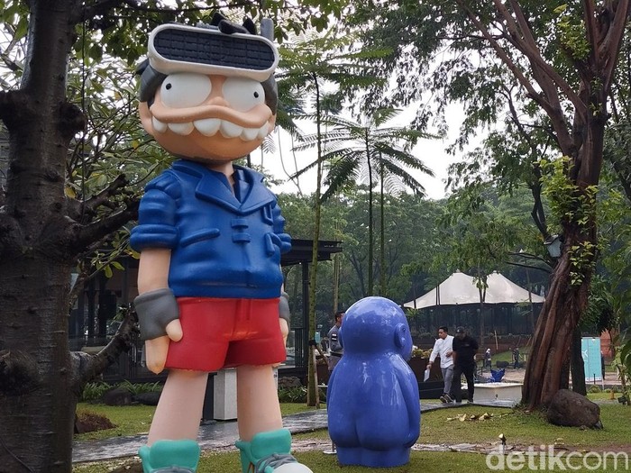 Pembukaan Art Jakarta Gardens 2025 di Hutan Kota by Plataran, Jakarta Pusat.