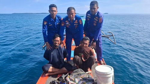 Polairud Polres Sikka menangkap dua pelaku pengeboman ikan pada Selasa (22/4/2025). (IST)