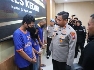 Pasutri dan Kurir Pengedar Sabu di Kediri Diringkus