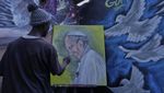 Seniman Kenya Lukis Paus Fransiskus sebagai Bentuk Penghormatan