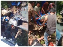 Video: Truk Angkut 13 Orang Terjun ke Jurang di Lampung, 3 Tewas