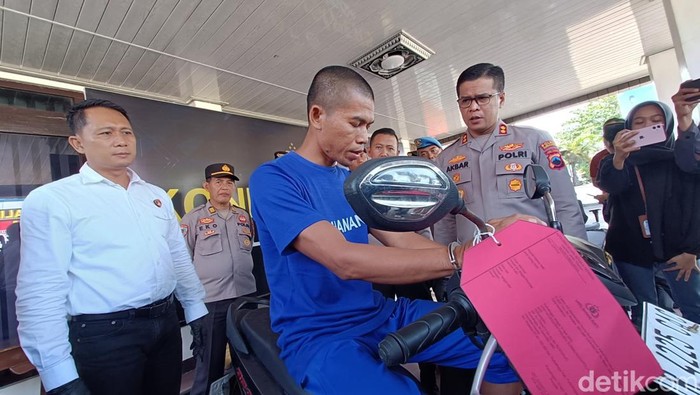 Tersangka pembegalan sepeda motor dengan korban bocah SD yang diamankan tim Satreskrim Polres Purbalingga, Selasa (22/4/2025).