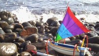 2. Perahu jukung dari kayu dan kain perca yang kian menghilang.