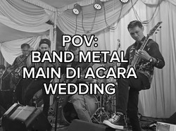 Pernikahan Viral karena Hiburannya Band Metal, Reaksi Tamu Bikin Kaget