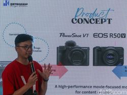 Wujud Canon EOS R50V dan PowerShot V1, Kamera Konten Kreator