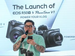 Wujud Canon EOS R50V dan PowerShot V1, Kamera Konten Kreator