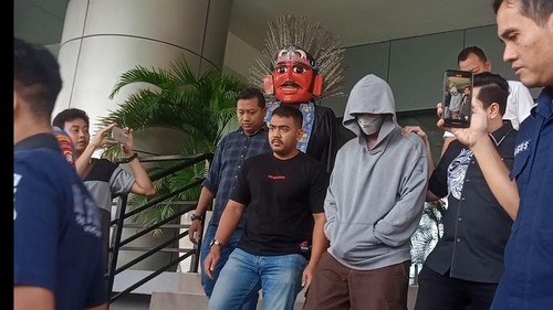 Fachri Albar di Polres Jakarta Barat.