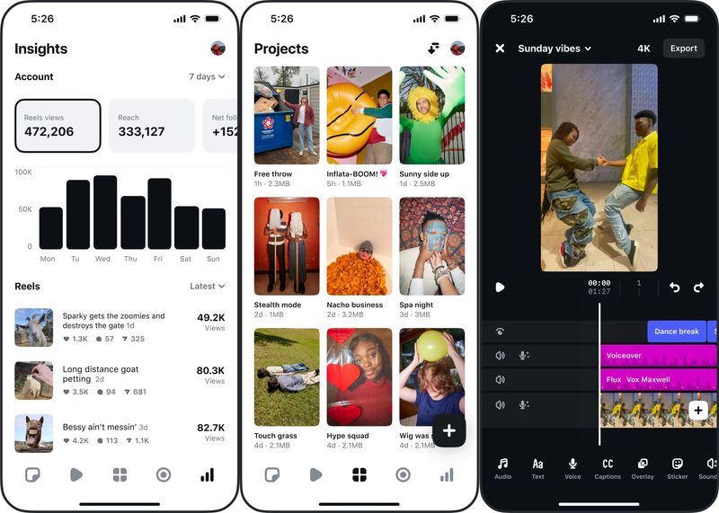 Fitur aplikasi Instagram Edits