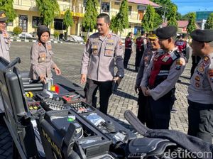 Kapolres Situbondo Pantau Latihan Dalmas, Ini Pesan Khususnya