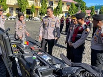 Kapolres Situbondo Pantau Latihan Dalmas, Ini Pesan Khususnya