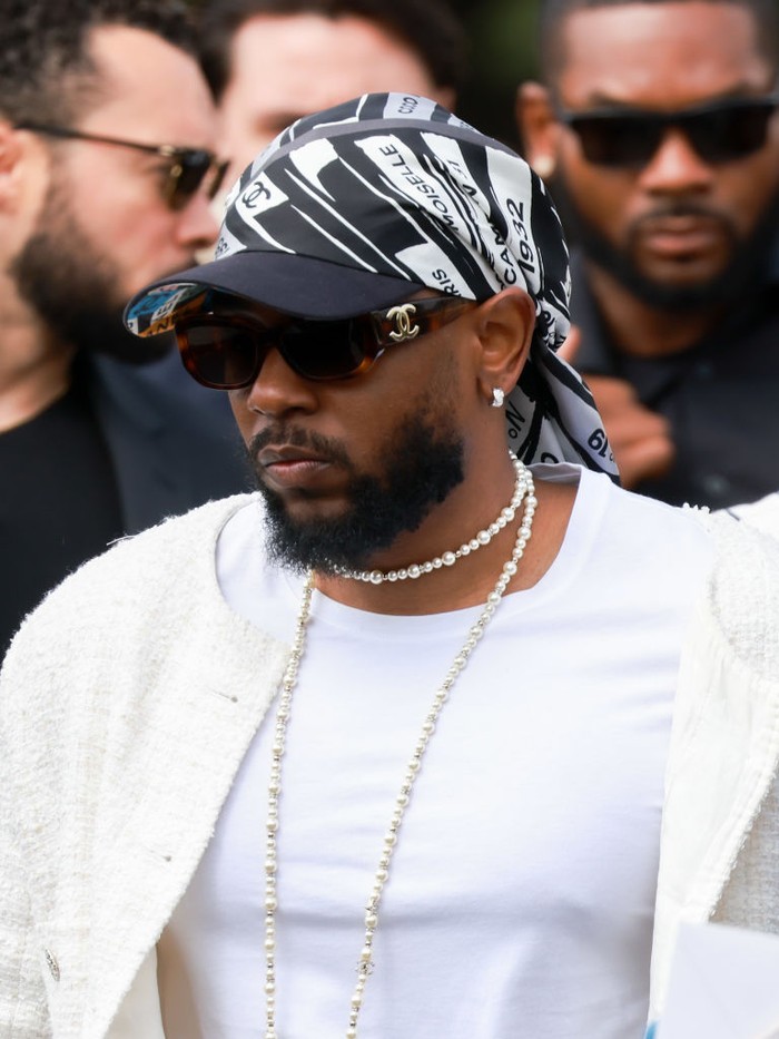 PARIS, FRANCE - JULY 04: Kendrick Lamar attends the Chanel Haute Couture Fall/Winter 2023/2024 show as part of Paris Fashion Week on July 04, 2023 in Paris, France. (Photo by Arnold Jerocki/Getty Images)