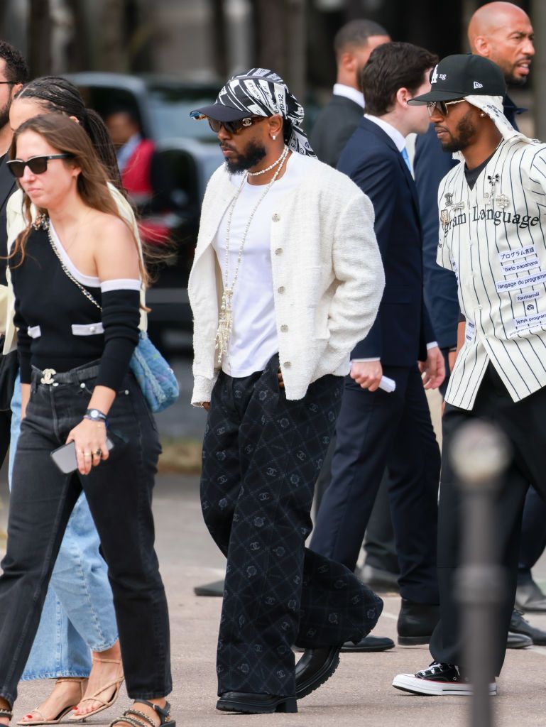 Kendrick Lamar PARIS, FRANCE - JULY 04: Kendrick Lamar attends the Chanel Haute Couture Fall/Winter 2023/2024 show as part of Paris Fashion Week on July 04, 2023 in Paris, France. (Photo by Arnold Jerocki/Getty Images)