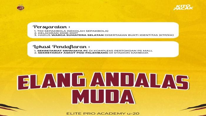 Pendaftaran EPA SFC U-20 Dibuka