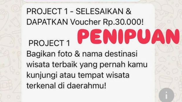 Penipuan Grup WA Berkedok Travel Fair