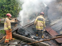 Warung Makan di Gabusan Bantul Ludes Terbakar