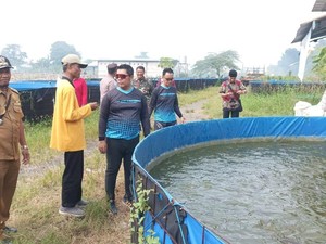 Polsek Gempol Pasuruan Gandeng Gapoktan Kembangkan Budi Daya Lele