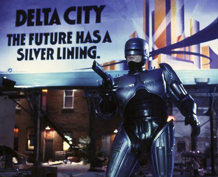 Cuplikan adegan dalam film RoboCop.