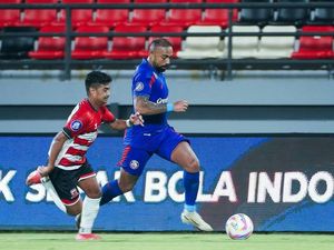 Hasil Liga 1: Gol Iran Junior Bawa Madura United Taklukkan Arema 1-0