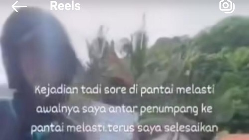 Driver ojek online mengaku dipukul tukang ojek pangkalan di Pantai Melasti, Selasa (22/4/2024).