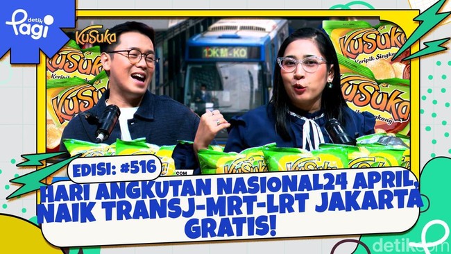 Hari Angkutan Nasional 24 April, Naik TransJ-MRT-LRT Jakarta Gratis!