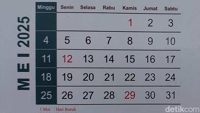Kalender Mei 2025 Kalender Mei 2025