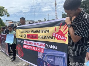 Demo di Kantor Walkot Medan, Massa Minta THM Krypton-Capital Ditutup