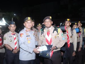 Dilepas Kapolres, Kontingen dari Inhil Riau Siap Sukseskan Jambore Karhutla