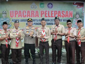 Polres Kepulauan Meranti Melepas Puluhan Peserta Jambore Karhutla Riau