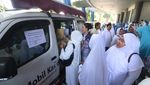 Potret Ramai-ramai Jemaah Calon Haji Tukarkan Uang Riyal