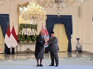 Prabowo Terima Kunjungan Resmi PM Republik Fiji di Istana Merdeka