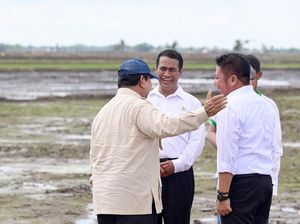 Produksi Padi Sumsel 4 Juta Ton, Prabowo: Indonesia Jadi Lumbung Pangan Dunia
