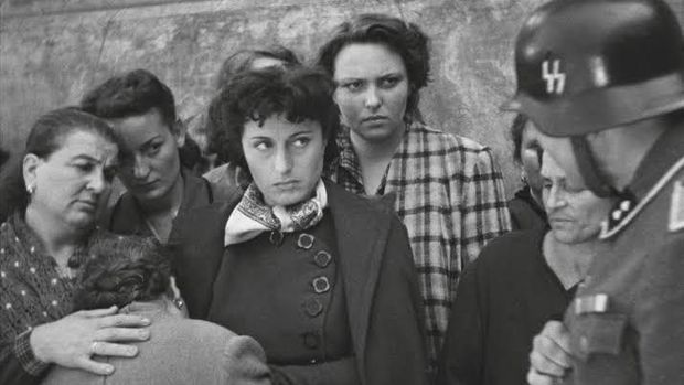 Cuplikan adegan dalam film Rome, Open City.