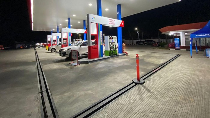 Salah satu SPBU di Bangka Belitung.