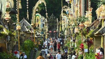 Wisata Desa Penglipuran Bali Ramai Pengunjung
