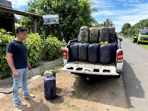 Polda Bengkulu Ringkus Empat Penimbun 950 Liter BBM Subsidi