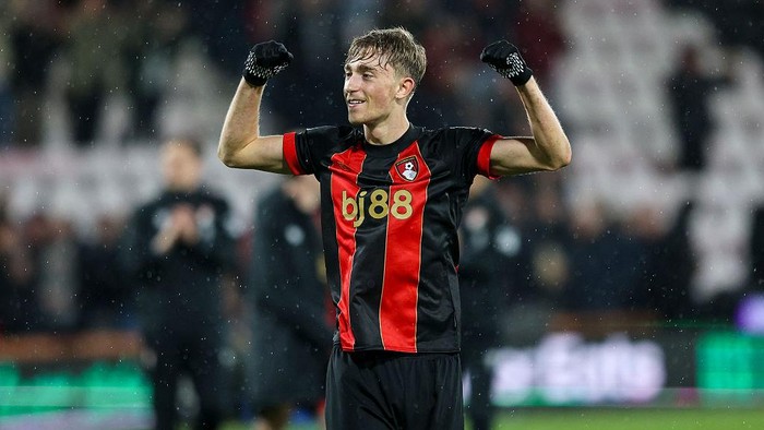 BOURNEMOUTH, ENGLAND - APRIL 14: Dean Huijsen of Bournemouth after his sides 1-0 win during the Premier League match between AFC Bournemouth and Fulham FC at Vitality Stadium on April 14, 2025 in Bournemouth, England. (Photo by Robin Jones - AFC Bournemouth/AFC Bournemouth via Getty Images)