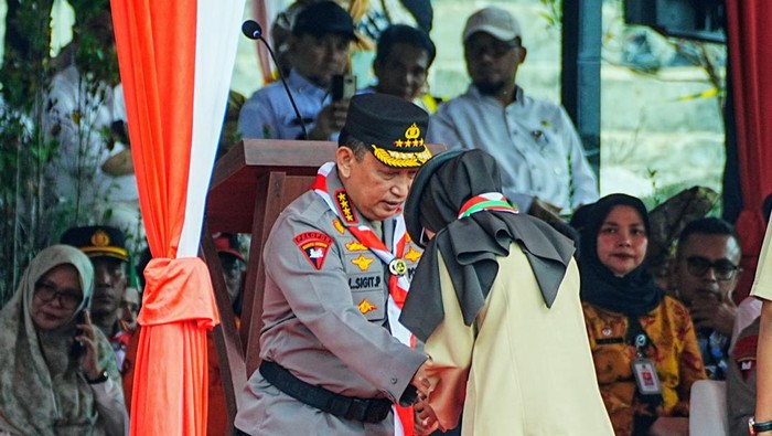 Kapolri Jenderal Listyo Sigit Prabowo membuka acara Jambore Karhutla Riau tahun 2025 (dok Polri/istimewa)