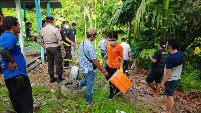 Lokasi penemuan kerangka manusia di belakang Kantor DPRD Kota Solok, Sumatera Barat. (Dok. Istimewa)