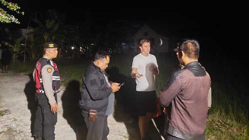 Pelaku vandalisme keciduk sekuriti dan warga di Kerobokan, Kuta Utara, Badung. (IST)