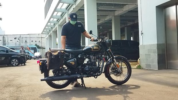 Penampakan motor gede (Moge) milik mantan Gubernur Jawa Barat, Ridwan Kamil (RK) yang disita KPK