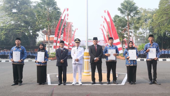 Prosesi pengangkatan PPPK dan PNS Pemkab Mojokerto