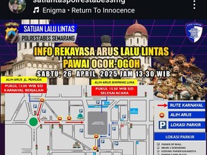 Ada Festival Seni Lintas Agama di Semarang Besok, Simak Pengalihan Lalinnya